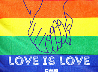 Colorful Minimal Love is Love Pride Instagram Post v3